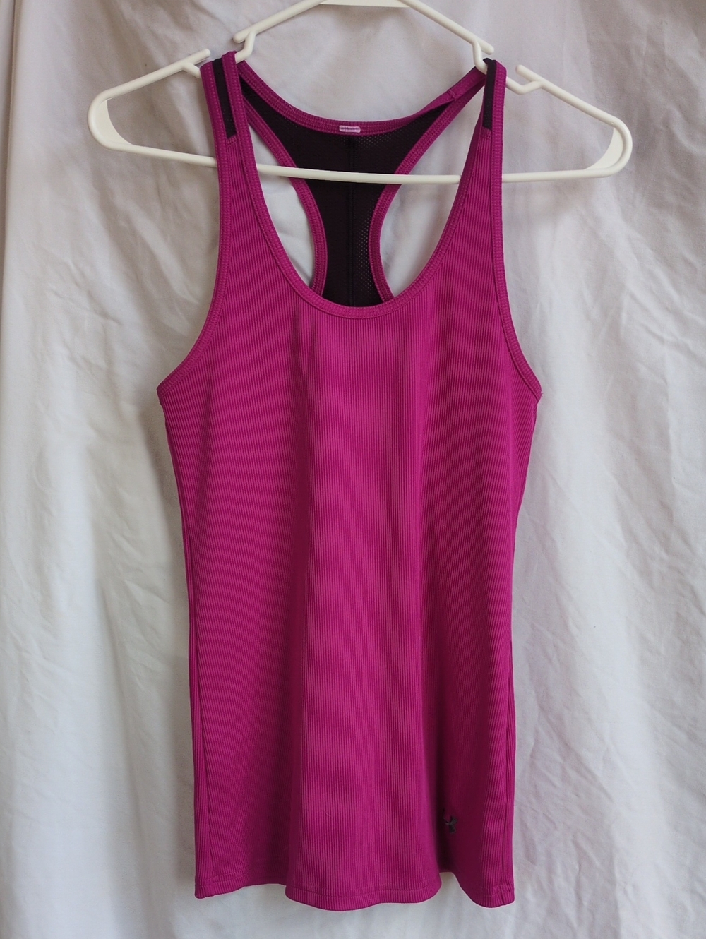 Under Armour Magenta Ribbed Racerback Tank